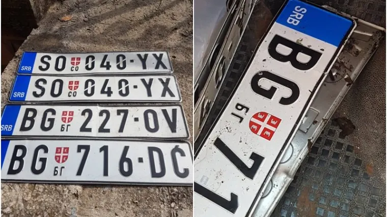 U Dubrovniku o&scaron;tećene srpske tablice: 'Tata nam je rekao da su to zločesti auti...'