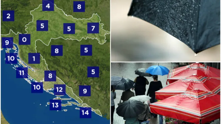 Temperature će naglo pasti, bit će nevremena pa i snijega