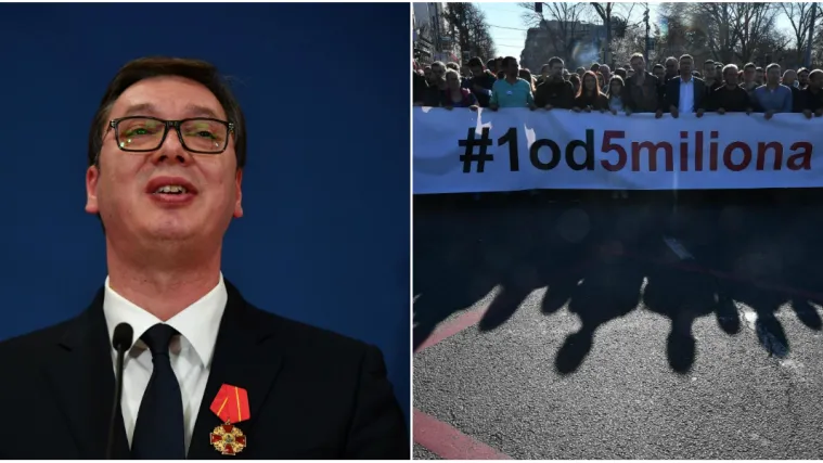 Oporba poručila Vučiću: 'Koliko god nas uhitili, nas će svaki put biti vi&scaron;e, ovu djecu ti nećemo oprostiti'