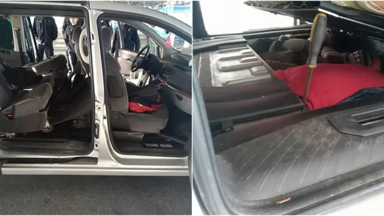 FOTO Kreativni Bugar u podvozju automobila poku&scaron;ao krijumčariti tri migranta u Hrvatsku