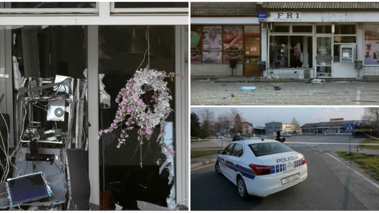 FOTO Eksplozija u Velikoj Gorici: Pogledajte &scaron;to je ostalo od bankomata