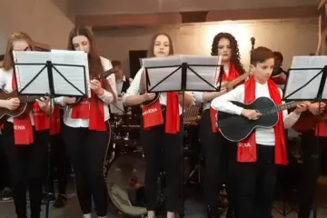 Skupština DVD Cirkvena, intoniranje himne