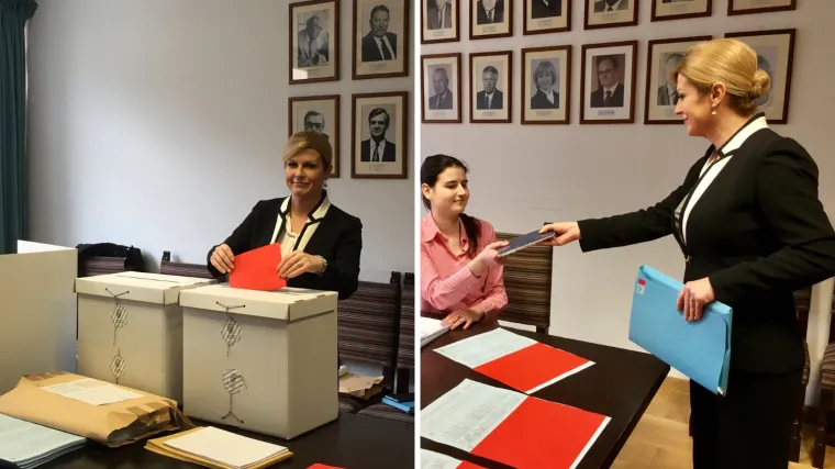 Studentica Kolinda glasala pa kolegama poručila: 'Iskoristite svoje demokratsko pravo'