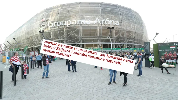 Mađarska Groupama Arena odu&scaron;evila i HNS: 'Zar Hrvatska nema beton, željezo i radnike?!'