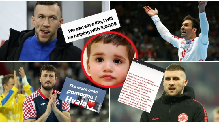 Sporta&scaron;i velika srca: U akciju za bolesnu Milu (2) se uključili Duvnjak, Karačić, Rebić, Peri&scaron;ić...