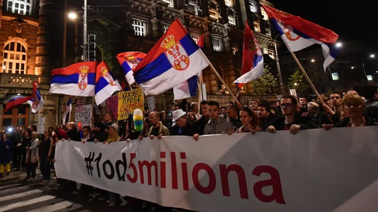 U Beogradu novi prosvjed protiv Vučića, građani poručili: 'Nećemo građanski rat zbog jednog čudaka'