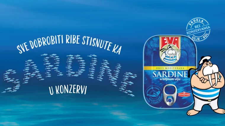 Eva sardine: Sve za ljubav &scaron;to treba je riba, sol i ulje