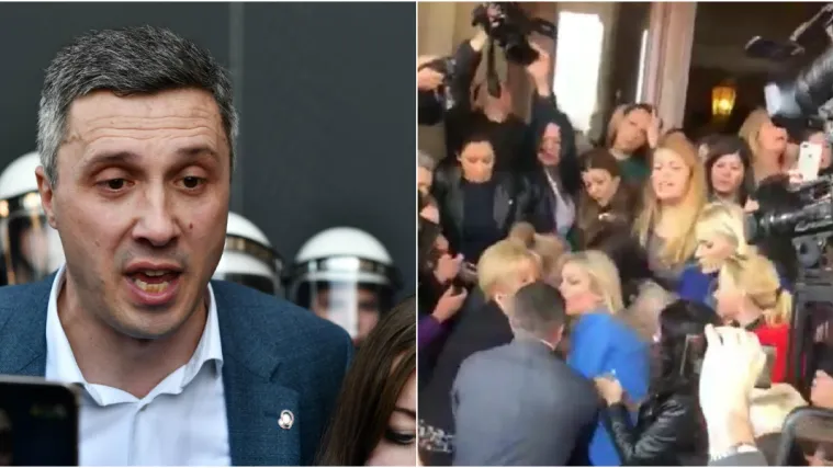 Opet kaos u Srbiji! Pogledajte sukob ispred beogradske Skup&scaron;tine, dvije žene pale u nesvijest