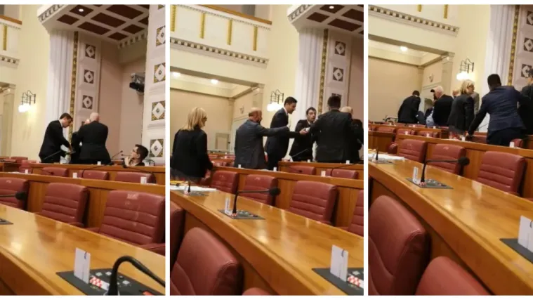 VIDEO Cirkus u Saboru: 'Dosta toga, smradovi! Jo&scaron; mi jednom uzmi ne&scaron;to iz ruke, neće&scaron; živ izaći! Mr&scaron;, smeće!'