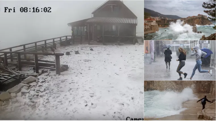 Tuča u Zagrebu, megaki&scaron;a uzrokovala bujice u Dalmaciji, na planinama minusi i pada snijeg!