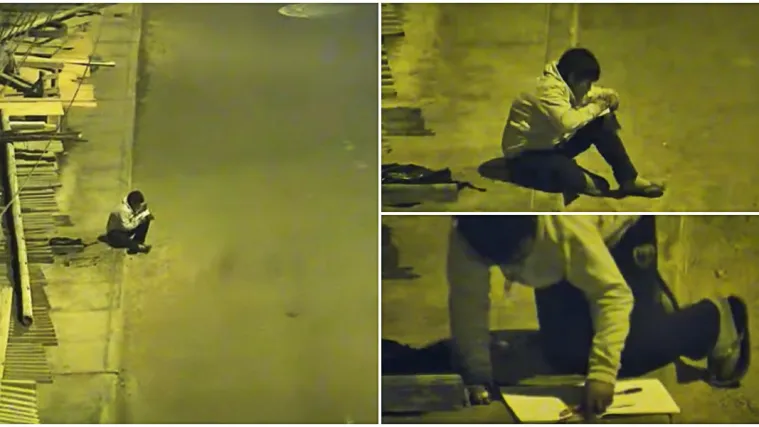 VIDEO Nadzorne kamere snimile dječaka koji pi&scaron;e zadaću ispod ulične lampe, obja&scaron;njenje će vas slomiti