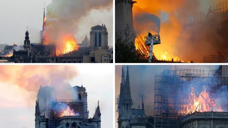 VIDEO Gori Notre Dame, Parižani u &scaron;oku: 'Tužan sam dok gledam kako gori dio nas'