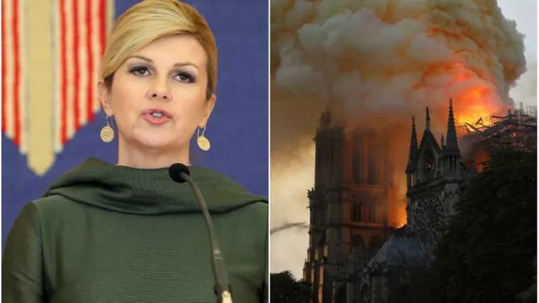 'Potresna slika jednog od simbola kr&scaron;ćanstva u ognju...'