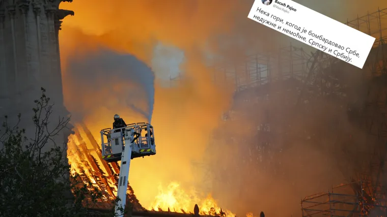 Skandalozne poruke o Notre Dame iz Dodikove stranke: 'Neka izgori, tko god je bombardirao Srbe...'