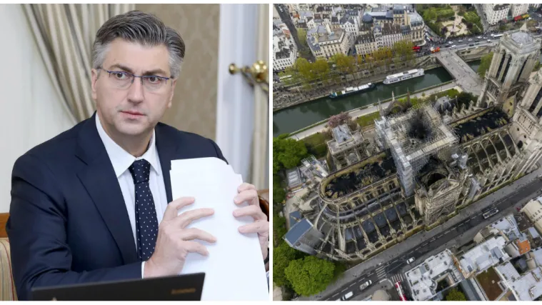 Plenković nudi pomoć nakon požara Notre-Damea: Hrvatski stručnjaci radit će na obnovi?