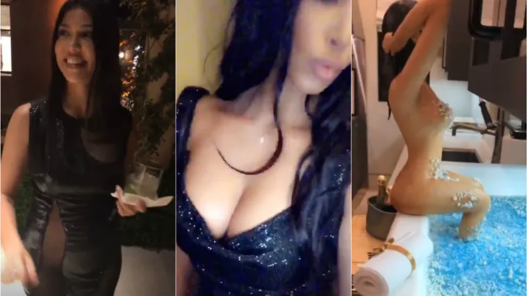 Gole grudi prekrivala samo šlagom, šire se snimke razuzdanog tuluma