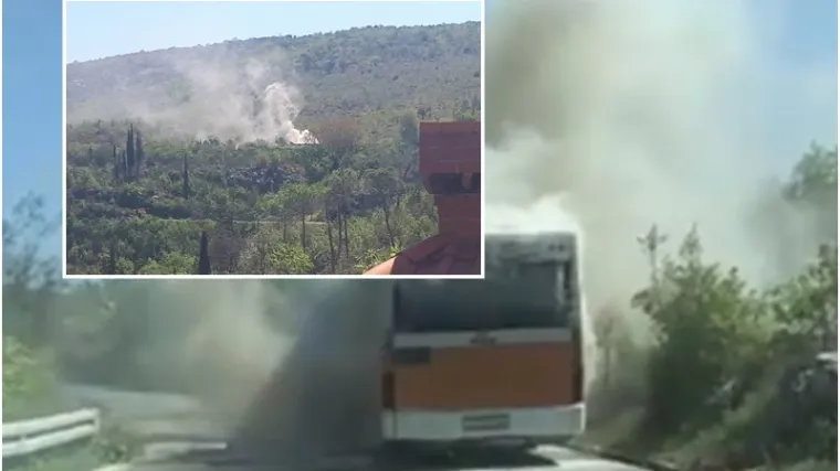FOTO Gorio autobus: Pukom srećom nitko nije stradao u požaru koji je planuo na Libertasovu autobusu