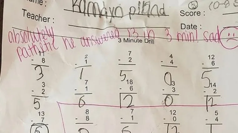 Zbog gnjusnog komentara u testu, roditelji traže otkaz