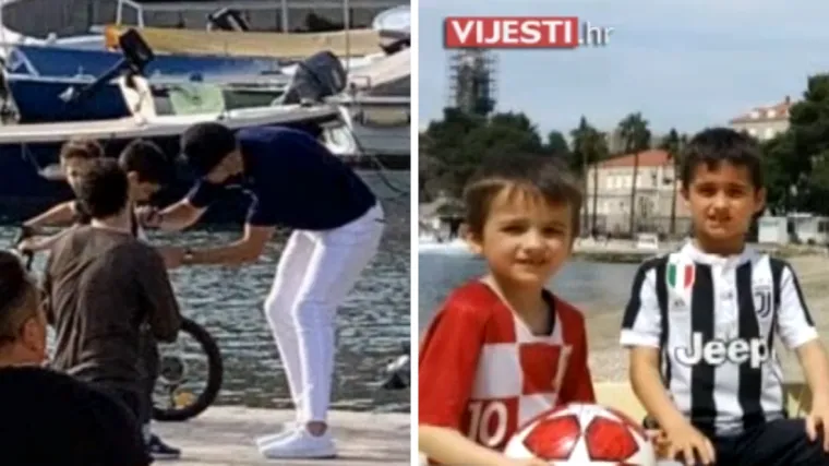 Braća s Lopuda pravi su sretnici: 'Jako smo uzbuđeni! Ronaldo nam se potpisao na dres i loptu'