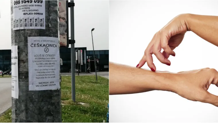 Zagrebački Dubec preplavljen je oglasima za Če&scaron;kaonicu, salon koji se bavi če&scaron;kanjem