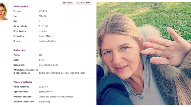 Sretan zavr&scaron;etak potrage: Željka Mendek (52) pronađena na autobusnom kolodvoru!