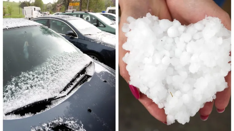 VIDEO Nevrijeme u Istri: Jaka tuča stvarala probleme, zbog velike količine leda promet bio usporen
