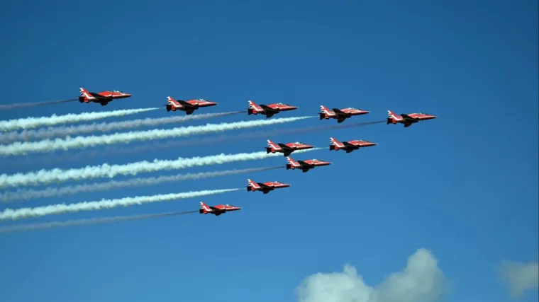 FOTO Pogledajte nebeski spektakl: 'Crvene strijele' opet doletjele do 'Krila Oluje'