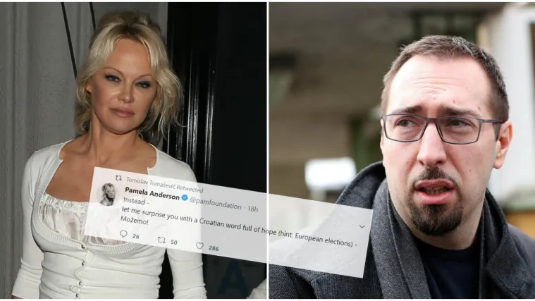 Pamela Anderson u hrvatskoj kampanji za EU izbore, Toma&scaron;ević: 'Upoznao sam je 2012. godine...'