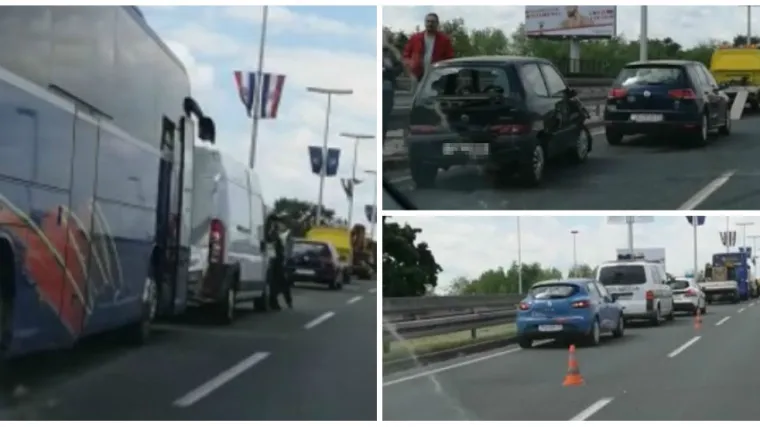 VIDEO 'Krkljanac' na Slavonskoj aveniji: Sudarilo se 7 automobila i autobus; jedna osoba ozlijeđena