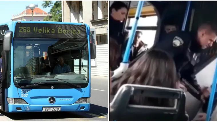 VIDEO Kaos na ZET-ovoj liniji za Veliku Goricu: Policija morala razoružavati putnika!