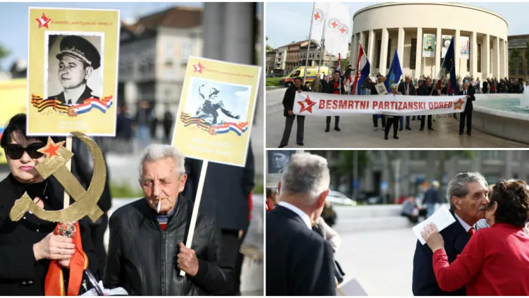 U sjećanje na poginule: S Trga žrtava fa&scaron;izma krenula povorka 'Besmrtnog partizanskog odreda'