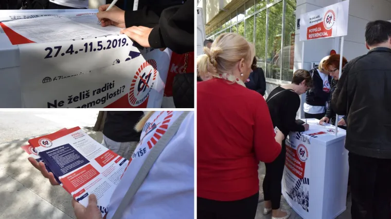 Sindikalisti prikupljanje potpisa planiraju odraditi trijumfalno: 'Ovo je bitka dobra i zla!'
