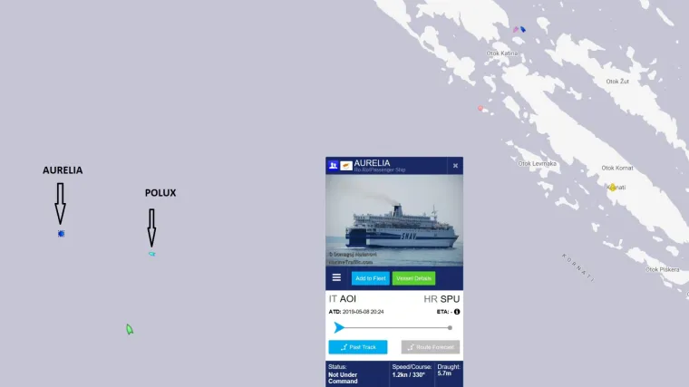 VIDEO Trajekt s oko 350 ljudi pluta na pučini prema Kornatima, počinje vi&scaron;esatno spa&scaron;avanje