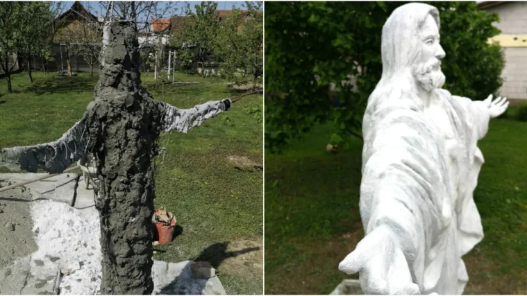 Samouki Međimurci u samo sedam dana napravili Isusov kip! Pogledajte kako izgleda