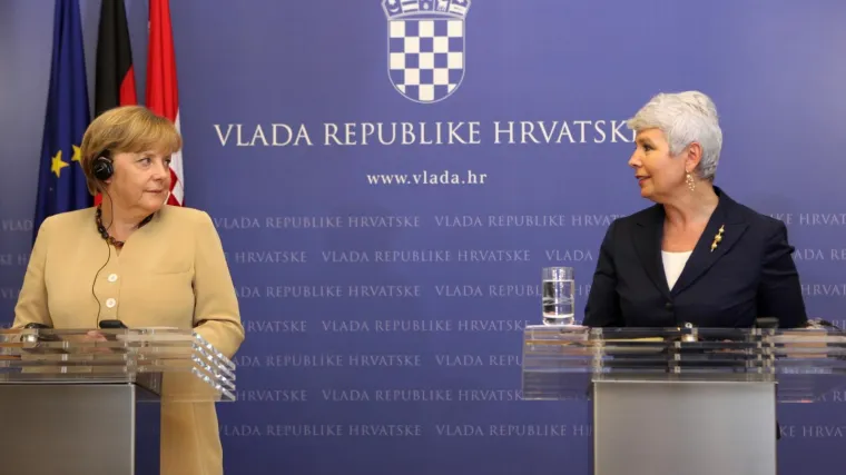 Jadranka Kosor: 'Angela Merkel je pravedna i stroga. Ona je pravi, iskreni prijatelj Hrvatske'