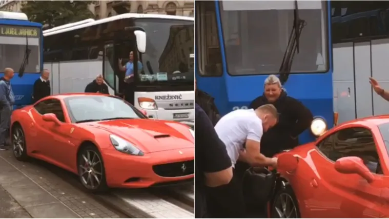 Ferrari u središtu Zagreba napravio kaos u prometu: 'Svi se naljutili, a kad ono, faca ostala bez đusa'