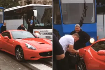 Ferrari u središtu Zagreba napravio kaos u prometu: 'Svi se naljutili, a kad ono, faca ostala bez đusa'