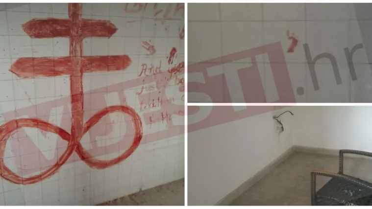 EKSKLUZIVNE FOTOGRAFIJE Prizor od kojeg se ledi krv u žilama: 'Sotonin križ', 'krvavi' otisak stopala bebe...