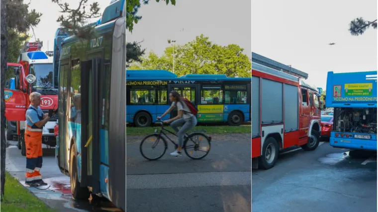 Planuo na semaforu, vozač ga krenuo sam gasiti