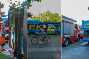 Planuo na semaforu, vozač ga krenuo sam gasiti