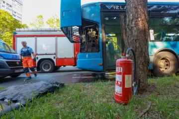 Požar u ZET-ovom autobusu na Selskoj cesti