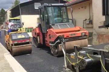 Asfaltiranje Frankopanske ulice u Križevcima