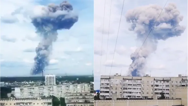 Ozlijeđene su 42 osobe, snimke s mjesta događaja pokazuju gust dim iznad grada