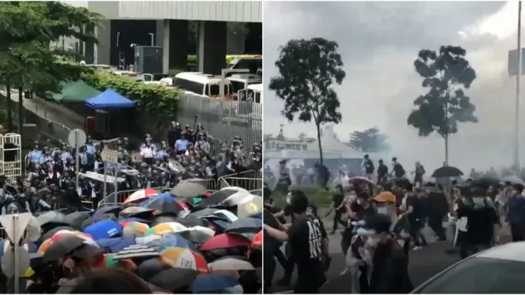 Suzavac i gumeni metci protiv cigli i boca: 79 osoba ozlijeđeno na prosvjedu u Hong Kongu