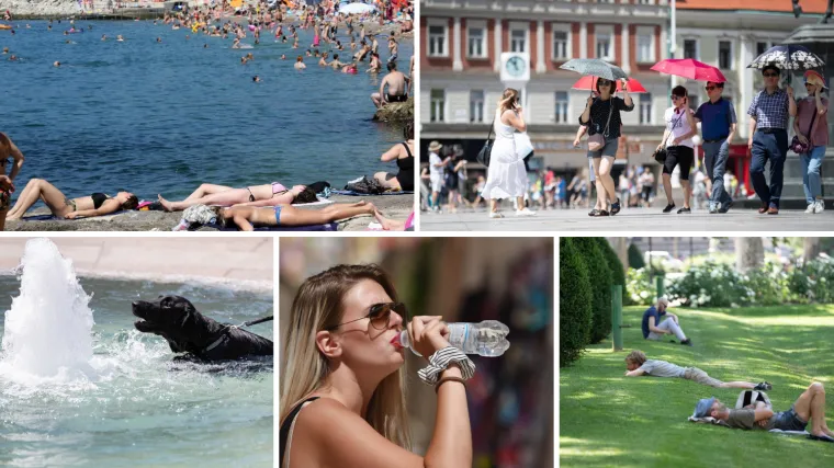 Crveno upozorenje zbog vrućina! Temperature u hladu idu do 38 Celzija, navečer nevrijeme s tučom