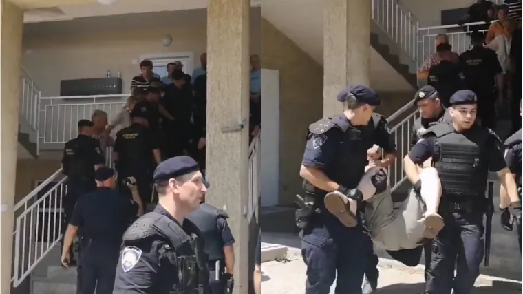 Policija iznosi građane koji ne daju da se usele Romi; intervenirala i Hitna