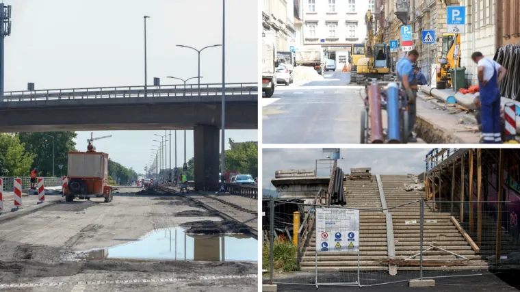 Cijeli Zagreb raskopan: Te&scaron;ki strojevi iza&scaron;li na Vukovarsku, Branimirovu, Slavonsku... Evo gdje se kopa!