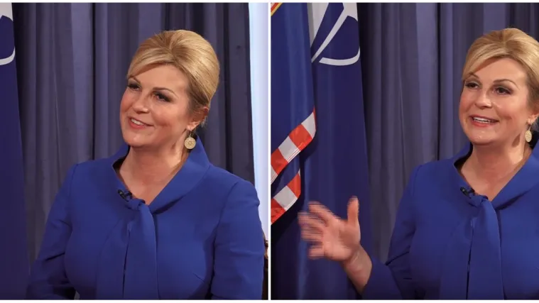 Grabar-Kitarović u intervjuu za Hrvatski katolički radio zapjevala svoju omiljenu duhovnu pjesmu!