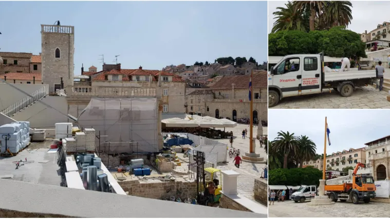 Bageri, kamioni i bu&scaron;ilice okupirali centar Hvara - i sve je po zakonu: 'Gdje je sad inspekcija?'