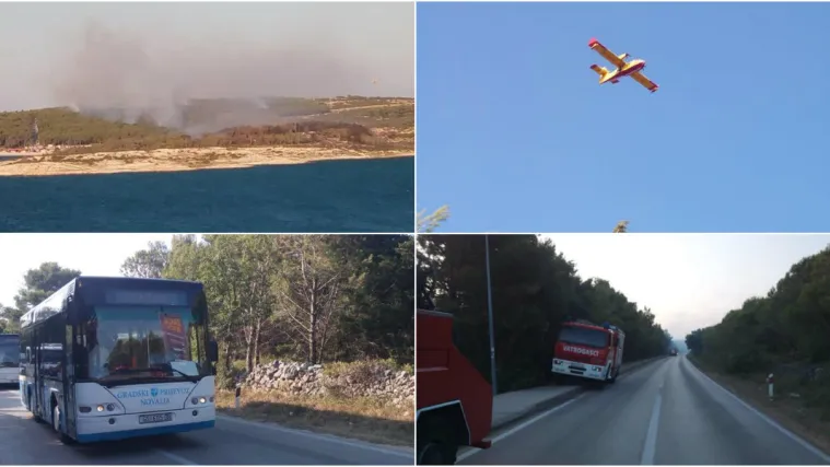Vatrena stihija na Zrću zaustavljena! 'Očekujemo lokalizaciju i smirivanje požara, ali posao će potrajati'